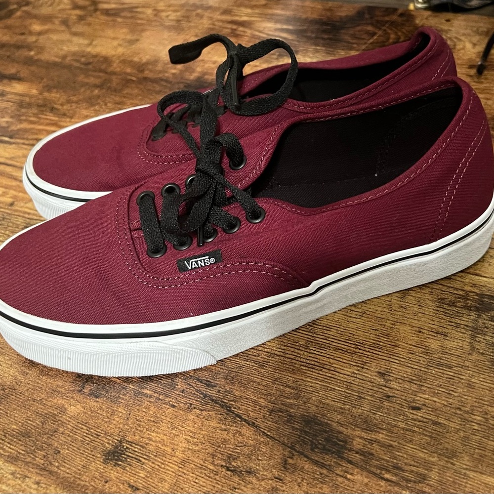 Maroon VANS Shoes Men's Atwood Low-top Trainers Sneaker 7.5